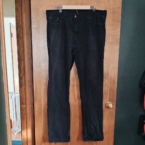 Levi's Men's Dark Black Straight Jeans
